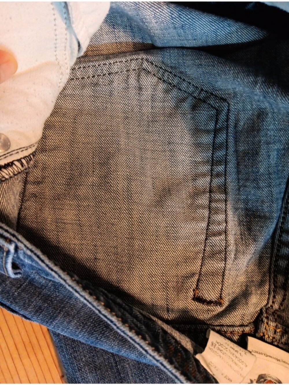 Harley Davidson Jeans Women 8 Regular Bootcut Embroidered Pocket Distressed Read - Picture 6 of 12